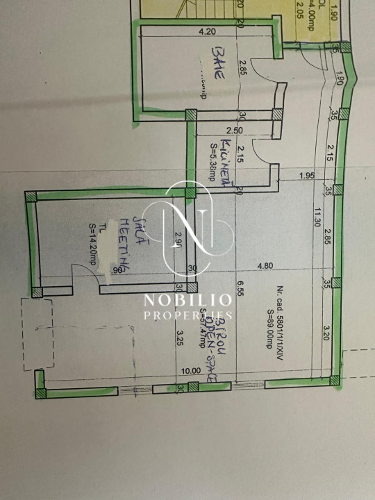 Spațiu dedicat activității de birou, 85 mp, Buna Ziua - de închiriat